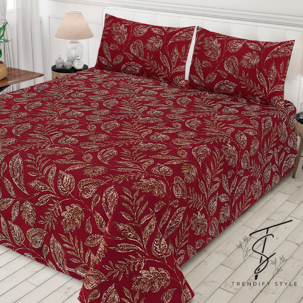 Pure Cotton Bedsheet Set - King Size