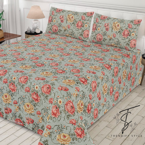 Pure Cotton Bedsheet Set - King Size