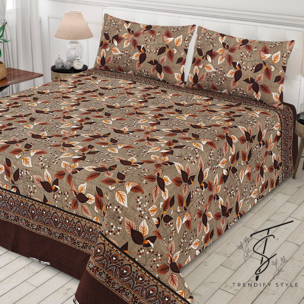 Pure Cotton Bedsheet Set - King Size
