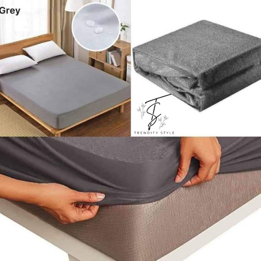 Waterproof Terry Cotton Mattress Protector – King Size