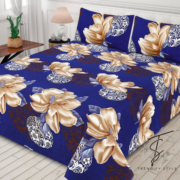Pure Cotton Bedsheet Set - King Size