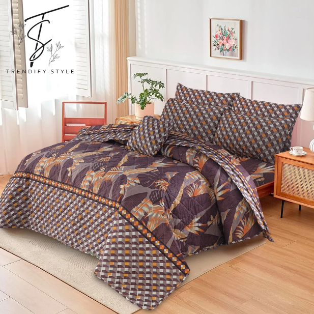 Premium 7 Pc Comforter Bedding Set – King Size