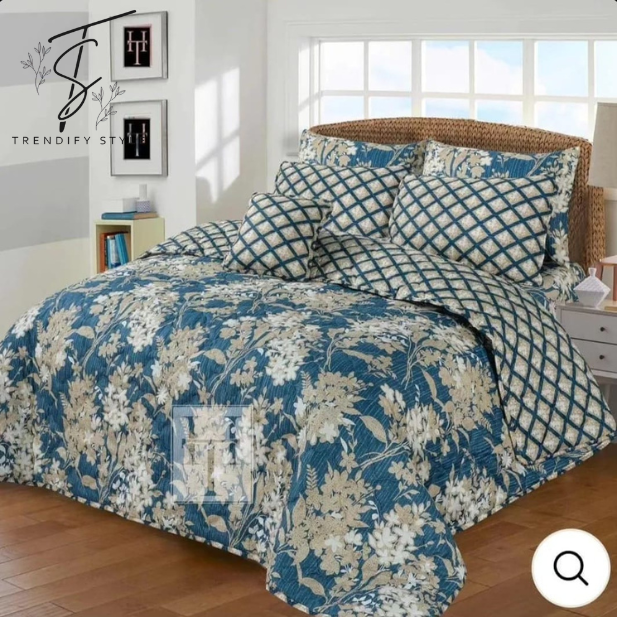 Premium 7 Pc Comforter Bedding Set – King Size