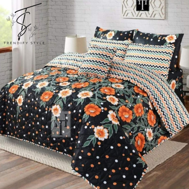 Premium 7 Pc Comforter Bedding Set – King Size