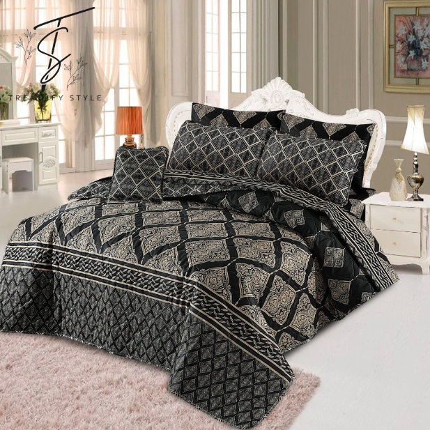 Premium 7 Pc Comforter Bedding Set – King Size