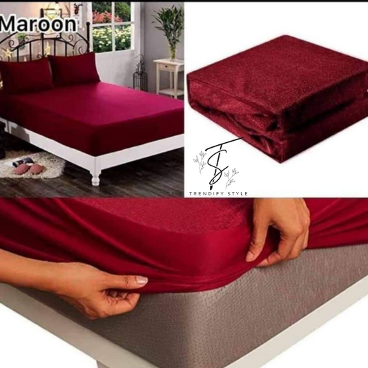 Waterproof Terry Cotton Mattress Protector – King Size