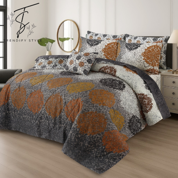 Premium 7 Pc Comforter Bedding Set – King Size