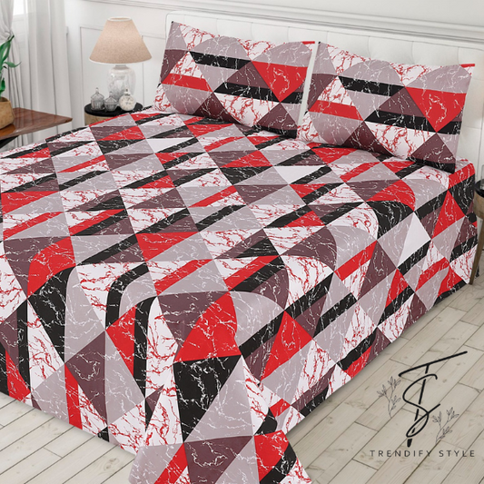 Pure Cotton Bedsheet Set - King Size