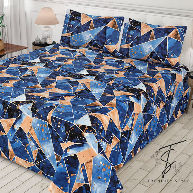Pure Cotton Bedsheet Set - King Size