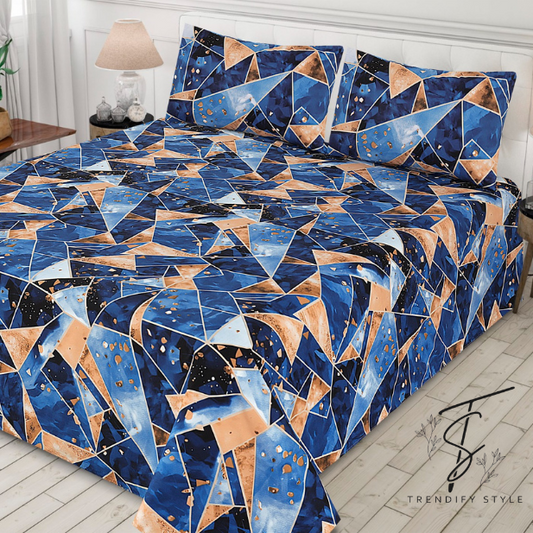 Pure Cotton Bedsheet Set - King Size