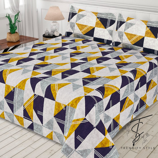Pure Cotton Bedsheet Set - King Size