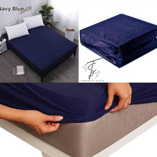 Waterproof Terry Cotton Mattress Protector – King Size
