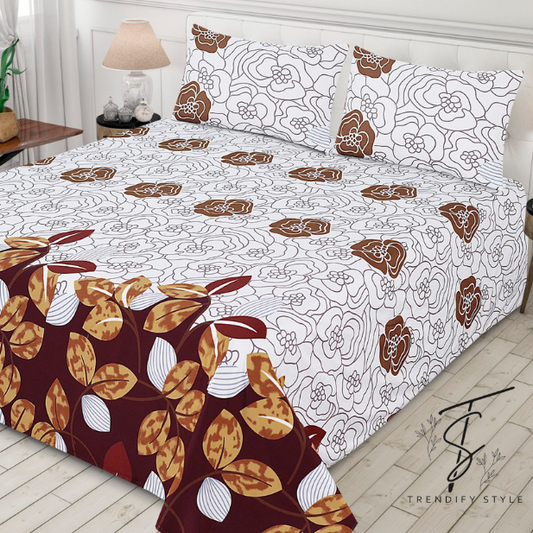 Pure Cotton Bedsheet Set - King Size