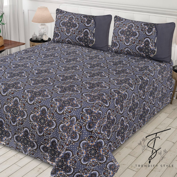 Pure Cotton Bedsheet Set - King Size