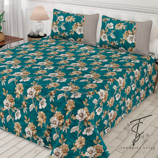 Pure Cotton Bedsheet Set - King Size