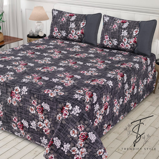 Pure Cotton Bedsheet Set - King Size
