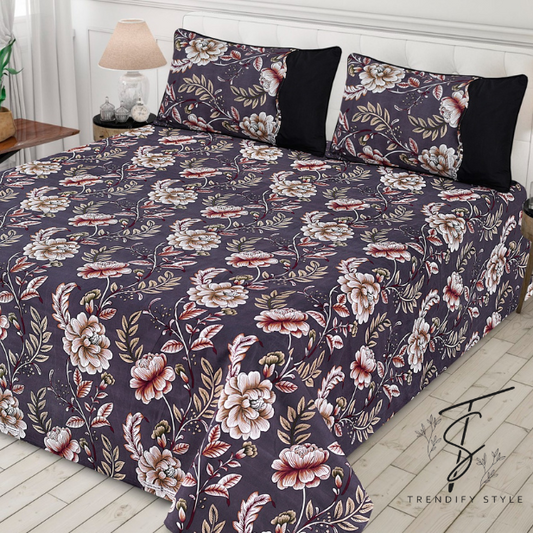Pure Cotton Bedsheet Set - King Size