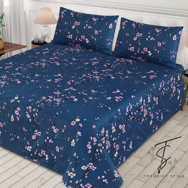 Pure Cotton Bedsheet Set - King Size