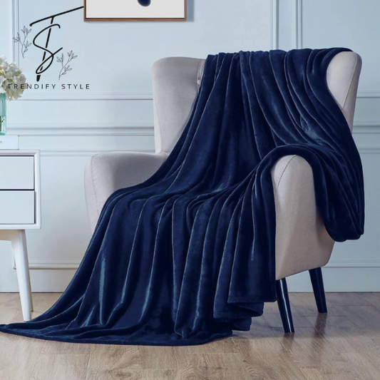 Cozy Elegant Plush Fleece AC Blanket