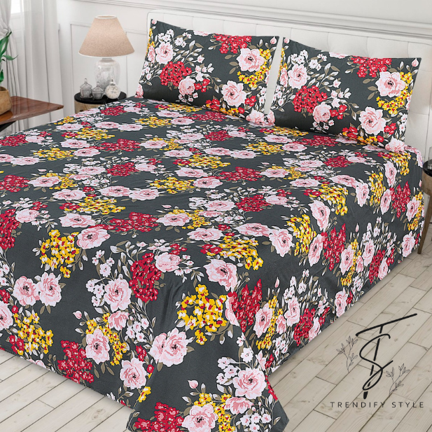 Pure Cotton Bedsheet Set - King Size