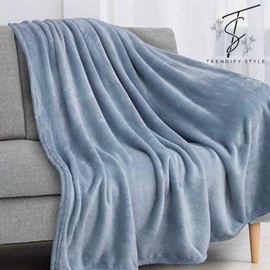 Cozy Elegant Plush Fleece AC Blanket